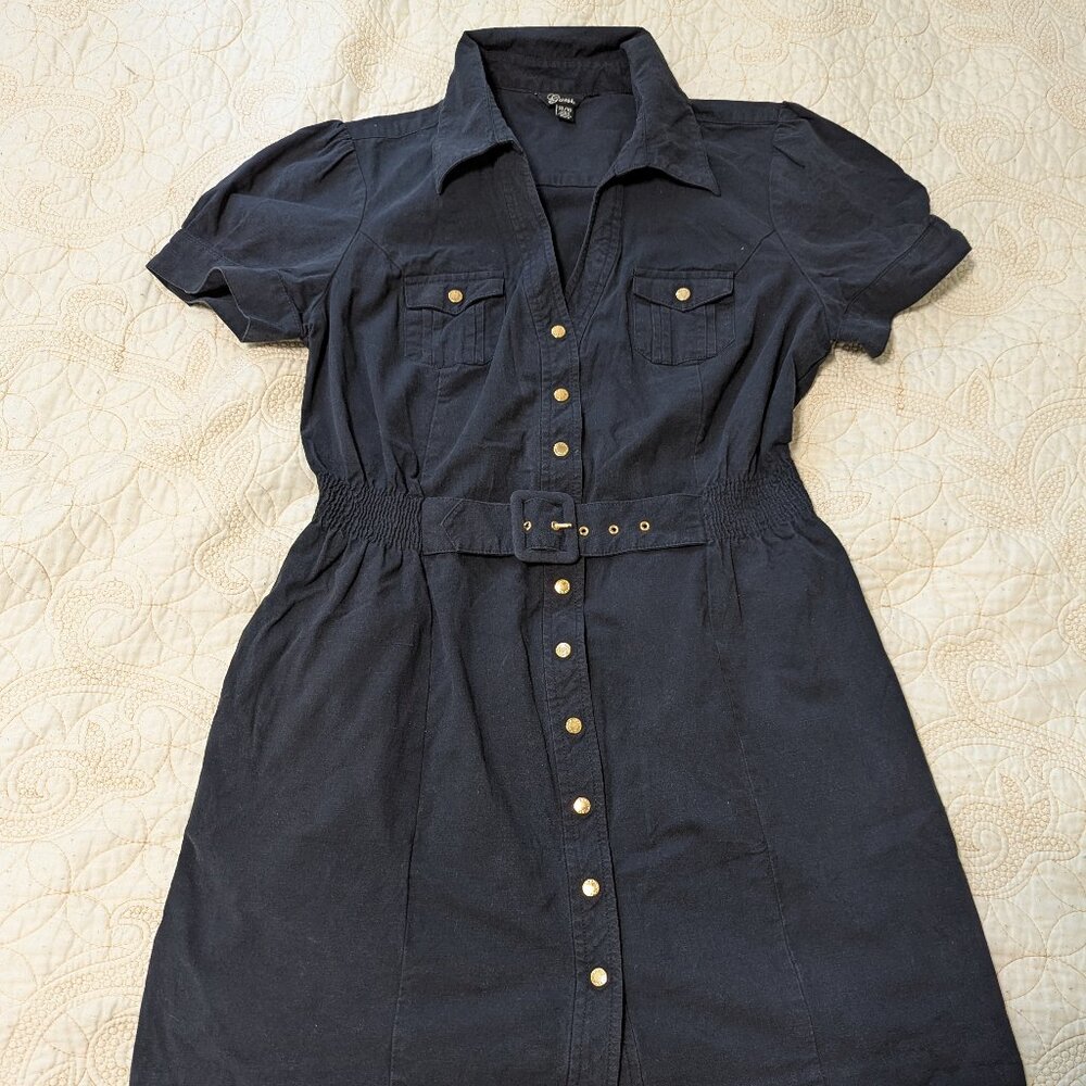 Guess belted dress Sz. xl Black